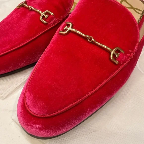 EUC Sam Edelman Linnie Pink Velvet Mule – Size 8 - Picture 6 of 11
